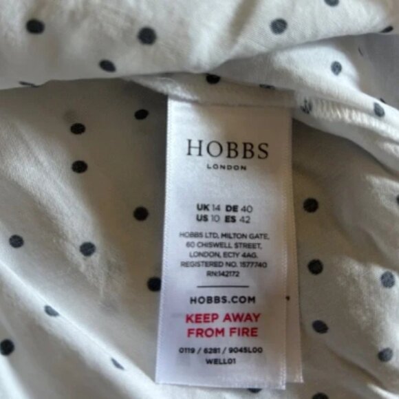 Hobbs London Polka Dot Blouse - Picture 6 of 7